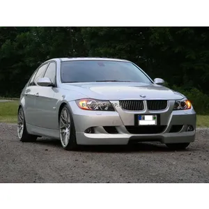 Губа накладка на передний бампер BMW E90 спортивный стиль дорестайл