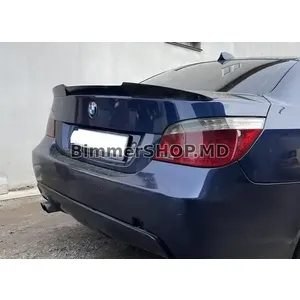 Спойлер на BMW E60 чёрный глянец стиль M4, ABS пластик премиум качества