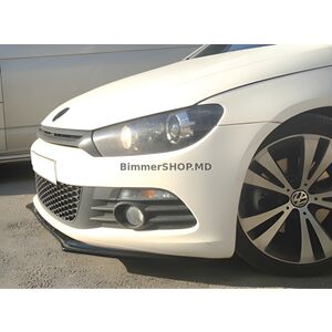 Передний Лип DPT (2008-2017, Черный Глянец) Volkswagen Scirocco 2008-2017 гг.