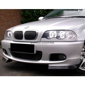 Накладка на передний бампер Flap DPT (Черный Глянец) BMW 3 серия E46 1998-2006 гг.
