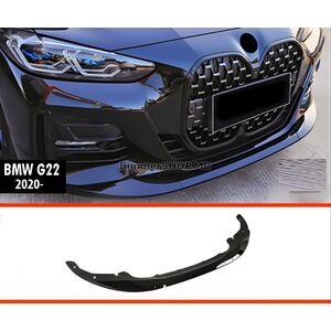 Передний лип (накладка губа) DPT V-2 (для G22/G23, Черный Глянец) BMW 4 серия G22/23/26 2020+