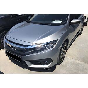Передние Flap накладки DPT (Черный Глянец) Honda Civic Sedan X 2016-2021 гг.