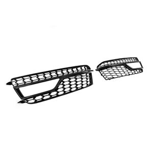 Решетки противотуманных фар RS-Style (Sport, 2011-2015, 2 шт, Черный) Audi A5 2007-2015 гг.