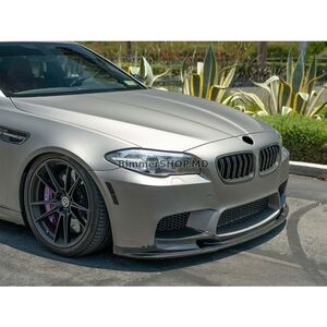 Передний лип-спойлер DPT V2 (Для M5, Черный Глянец) BMW 5 серия F10/F11 2010–2016 гг.