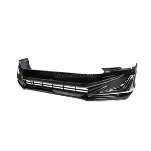Накладка на передний бампер Modelista V3-LED (2017-) Черный Toyota Land Cruiser Prado 150 2009-2023 гг.