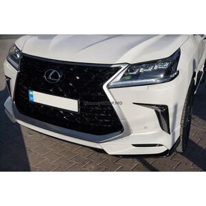 Передний диффузор TRD (2021-2022) Черный Lexus LX570/450d 2008-2022 гг.