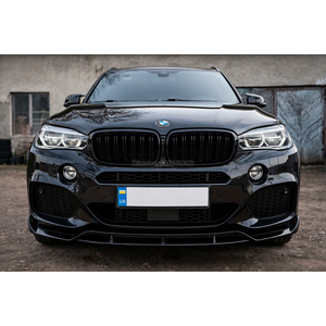 Накладка на передний бампер Lip Black Warrior (для M-Sport) BMW X6 F16 2014-2019 гг.
