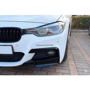 Угловые накладки на передний бампер (для M-Sport, ABS) BMW 3 серия F30/F31 2012-2019 гг.