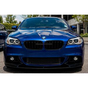 Накладка на передний бампер MP-Style (для M-Performance, чёрный глянец) BMW 5 серия F10/F11 2010–2016 гг.