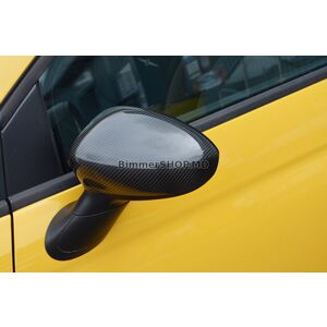 Накладки на Зеркала 2007-2015 (2 шт., Натуральный Карбон) Fiat 500/500L 2013-2022 гг.