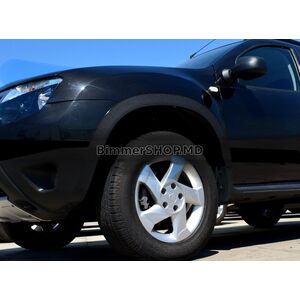 Расширители арок (4 шт., Черный металл) Черный Матовый Renault Duster 2008–2017 гг.