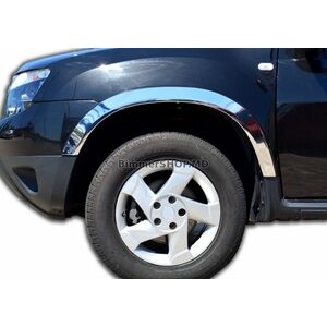 Накладки на арки (4 шт, нержавеющая сталь) Renault Duster 2008–2017 гг.