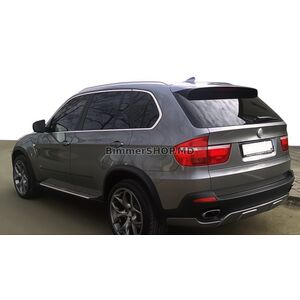 Накладка на задний бампер (2007-2010, грунтованная под покраску) BMW X5 E70 2007-2013 гг.