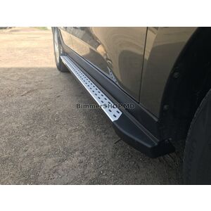 Боковые Пороги OEM-BMW-V2 (2 шт, пластик) Hyundai IX-35 2010-2015 гг.