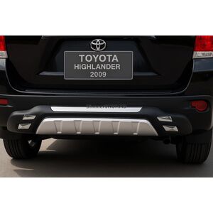 Накладка на задний бампер (2008-2010) Toyota Highlander 2008-2013 гг.