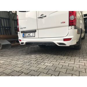 Накладка на задний бампер V2 (грунт под покраску) Volkswagen Crafter 2006-2016 гг.