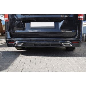 Накладка на задний бампер V2 (грунт под покраску) Mercedes Vito/V-class W447 2014- гг.