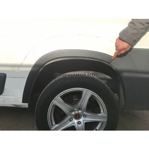 Расширители арок (4 шт, черные) Металлические Citroen Jumper 2007-2025 гг.