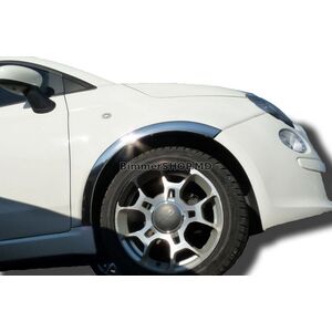 Накладки на арки (4 шт, нержавейка) Fiat 500/500L 2013-2022 гг.