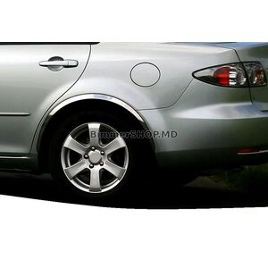 Накладки на арки (4 шт, нержавейка) Mazda 6 2003-2008 гг.