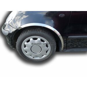 Накладки на арки (4 шт, нержавейка) Mercedes A-сlass W168 1997-2004 гг.
