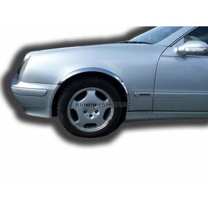 Накладки на арки (4 шт, нержавейка) Mercedes CLK W208 1997-2002 гг.