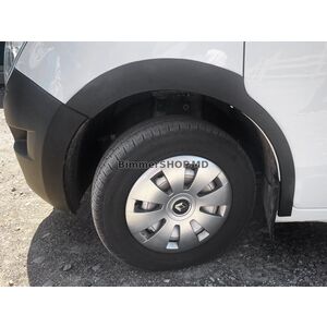 Расширители арок (2011-2019, 4 шт, черные, ABS) Renault Master 2011-2023 гг.