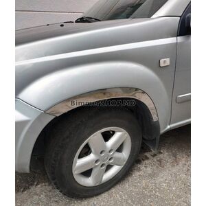 Накладки на арки (4 шт, нержавейка) Nissan X-trail T30 2002-2007 гг.