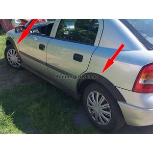 Расширители арок (SD/HB) (4 шт, черные) Opel Astra G classic 1998-2012 гг.