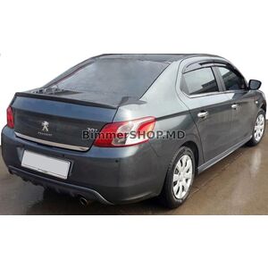 Накладка на задний бампер (2012-2017, грунтованная под покраску) Peugeot 301 2012- гг.