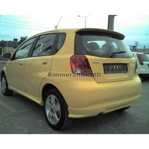 Накладка на задний бампер (грунтованная под покраску) Chevrolet Aveo T200 2002-2008 гг.