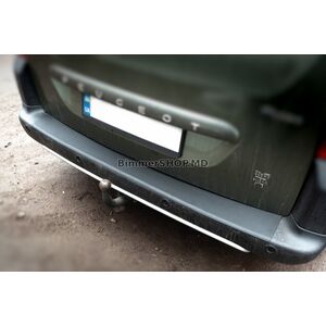 Накладка на Задний Бампер ABS (Пластик) Peugeot Partner Tepee 2008-2018 гг.