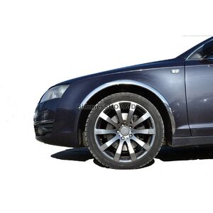 Накладки на арки (4 шт, нержавейка) Audi A6 C6 2004-2011 гг.