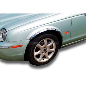 Накладки на арки из нержавейки (4 шт) Jaguar X-Type 2001-2009 гг.