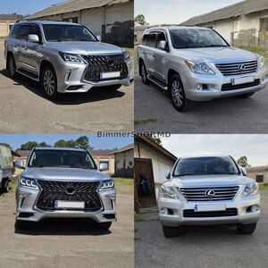 Комплект мини-рестайлинга с модели 2008-2015 на TRD Sport (бампер, фары) Lexus LX570/450d 2008-2022 гг.