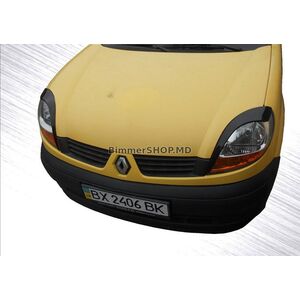 Реснички на Фары (2 шт., Черный ABS) (2003-2008) Черный Глянец Renault Kangoo 1998-2008 гг.