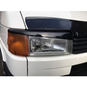Реснички на Фары Прямой Капот (2 шт) Черный Матовый Volkswagen T4 Caravelle/Multivan 1990–2003 гг.