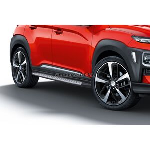Боковые пороги Оригинальный дизайн (2 шт) Hyundai Kona 2017-2023 гг.