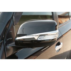 Накладки на зеркала (2 шт, хром) Toyota Land Cruiser Prado 150 2009-2023 гг.