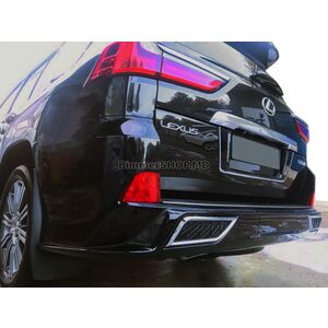 Накладка на кромку заднего бампера (2016+, 2 шт) Lexus LX570/450d 2008-2022 гг.