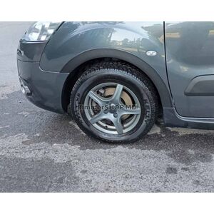 Расширители арок (4 шт, черные) 2 боковые двери, пластик Peugeot Partner Tepee 2008-2018 гг.