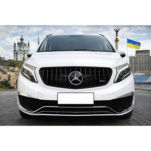 Передняя решетка GT Panamericana Черная (2014-2019 для V-class) Mercedes Vito/V-class W447 2014- гг.