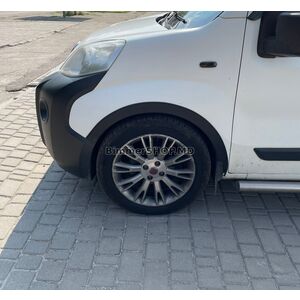 Расширители арок (4 шт, черные) 2 двери, металлические Peugeot Bipper 2008-2017 гг.