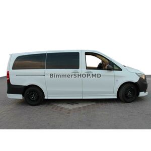 Боковые пороги (грунтованные под покраску) ExtraLong, 1 сдвижная дверь Mercedes Vito/V-class W447 2014- гг.