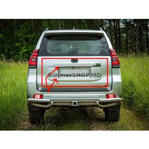 Хромированная накладка над номером (Дизайн 2018) Только верхняя Toyota Land Cruiser Prado 150 2009-2023 гг.
