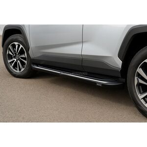Боковые Подножки OEM V2B (2 шт, Алюминий) Toyota Rav 4 2019–2025 гг.