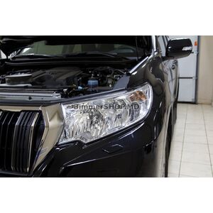 Реснички на фары (2 шт, для рефлекторной) Toyota Land Cruiser Prado 150 2009-2023 гг.