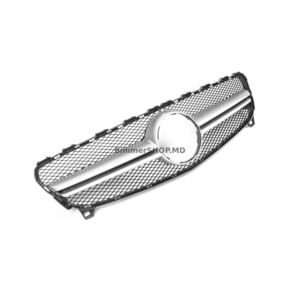 Передняя решетка радиатора AMG Silver (2015-2018) Mercedes A-сlass W176 2012-2018 гг.