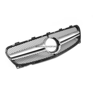 Передняя решетка AMG Silver (2017-2019) Mercedes GLA X156 2014-2019 гг.