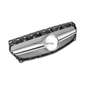 Передняя Решетка (2017-2019, AMG Silver) Mercedes CLA C117 2013-2019 гг.